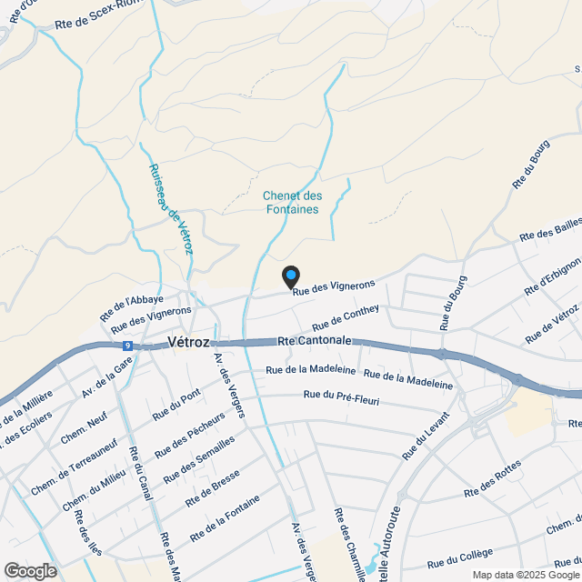 Neue Residenz Le Domaine in Vétroz 2025 - 3,5/4,5 Zimmer - Karte