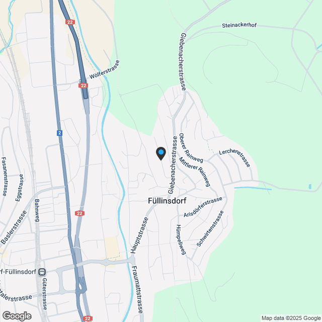 Nur noch ein Haus von drei bewilligten Premium-Reihenhäusern frei - Karte