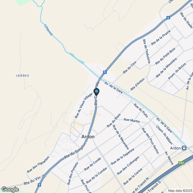 Ardon - Résidence Le Trèfle, 3.5 pces neuf au 1er étage - Karte