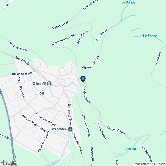 Neues Projekt! Neue Wohnungen im Herzen von Ollon - Karte