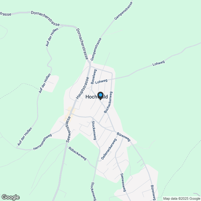 3 1/2- Zimmer-Erdgeschoss-Wg. mit Garten in Hochwald (Neubauprojekt) - Karte