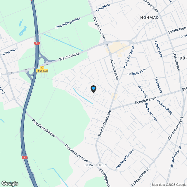 Moderne 3.5-Zimmer-Neubau-Wohnung 1. OG mit Balkon in Thun - Karte