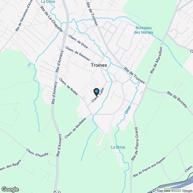 ? Alleinmakler – Hervorragende 5-Zimmer-Maisonette mit Garten in Troinex – Aktion CLOS DES HAIES (Los Nr. 5) ? - Karte