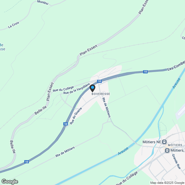 2113 Boveresse/NE Neubau von 2 familienfreundlichen Villen mit Garage - Karte