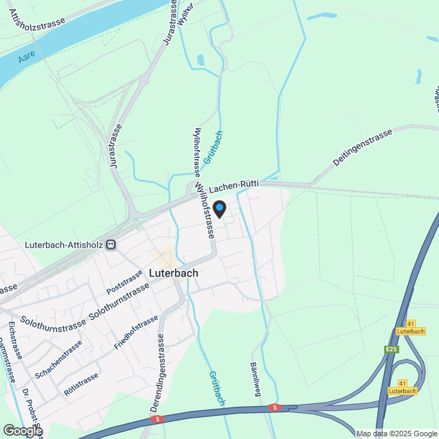 Zuhause zwischen Stadt und Natur (direkt neben dem Golfclub Wylihof) - Karte