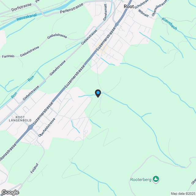 Luxuriöse Familien-Design-Attikawohnung in Root, nur 20 Minuten von Zug entfernt - Karte