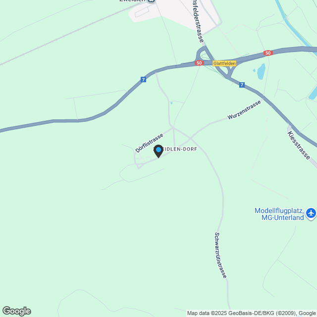 Neubauprojekt in Zweidlen - Karte