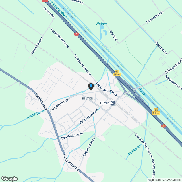 Neubau 4.5 Zimmer-Wohnung in Bilten - Karte