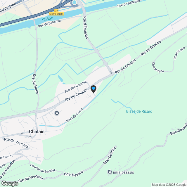 Chalais - Quartier résidentiel "Bord du Canal" - Villa mitoyenne G - Karte