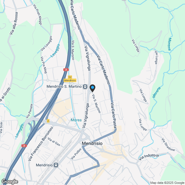 Modernes Dachgeschoss mit 3,5 Zimmern in Mendrisio - Karte