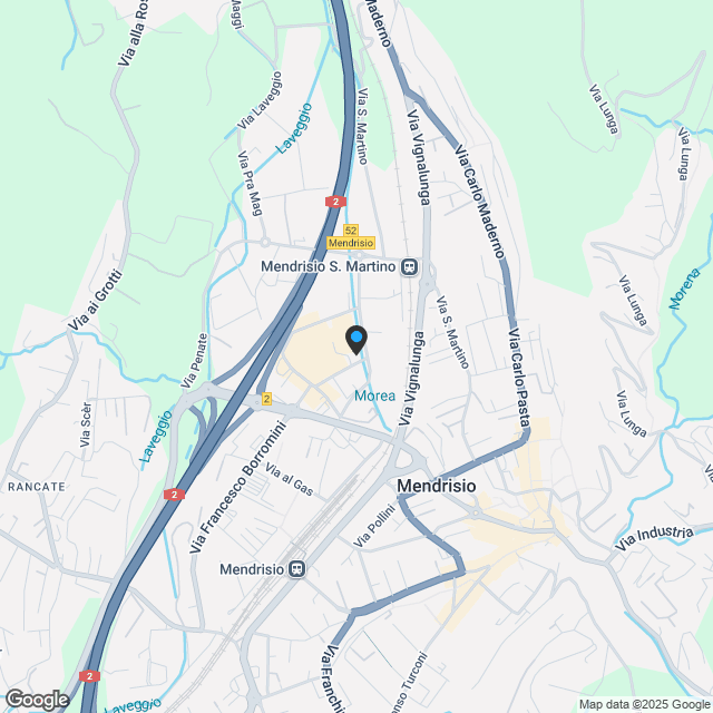 Wohnung mit 2.5 Zimmern und privatem Gartchen in Mendrisio - Karte