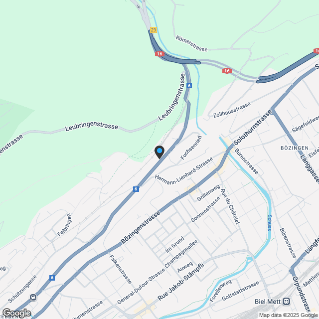 COSMO TOWNHOUSE | URBANES LEBEN IN BIEL - Karte