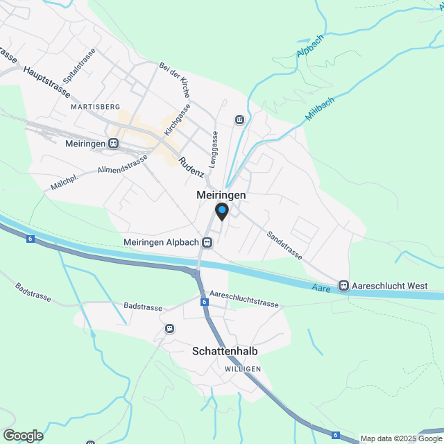 Wohnüberbauung Steinsäge Meiringen - Karte