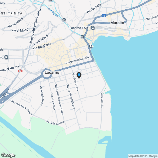 Nuovo attico da sogno a 5 passi dal lago con ampie terrazze e tetto panoramico a Locarno - Karte