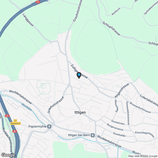 Exklusives Wohnen mit Weitblick in Ittigen - Karte