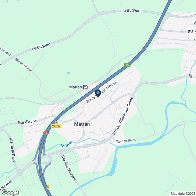 Villa jumelle 5.5 pièces à Matran - Karte