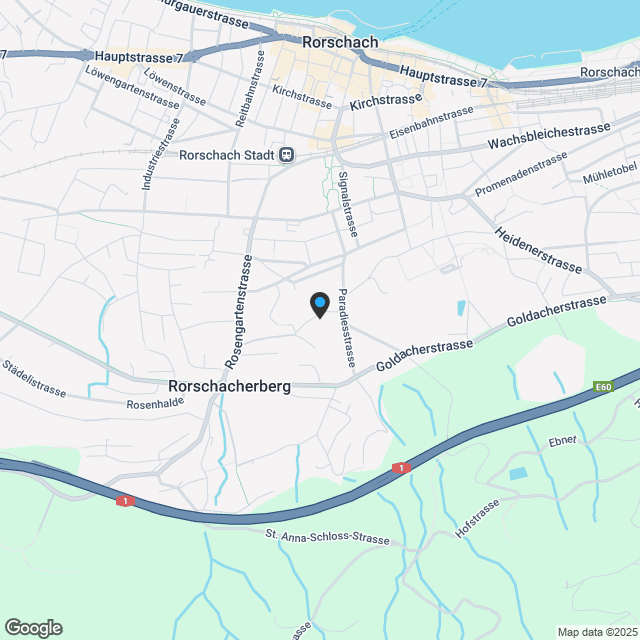 Modernes Wohngefühl mit Weitblick in Rorschacherberg - Karte