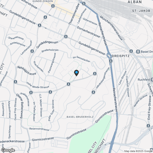 Exklusive und moderne Attika-Wohnung auf dem Bruderholz - B5 - Karte