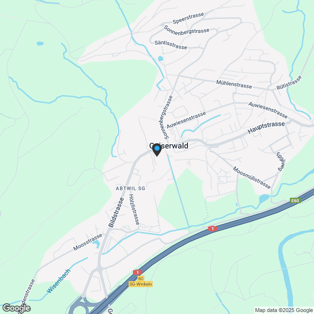 Wohnen wie im EFH - ruhig, zentral, im Grünen mit Alpsteinsicht - Karte