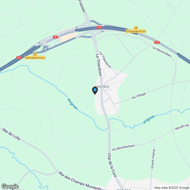 Estavayer / Frasses Apartment im Dachgeschoss Baustelle geöffnet! - Karte