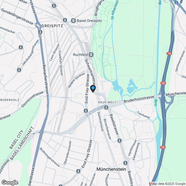 Neubauprojekt Schwertrainstrasse / Baustart ist erfolgt - Karte