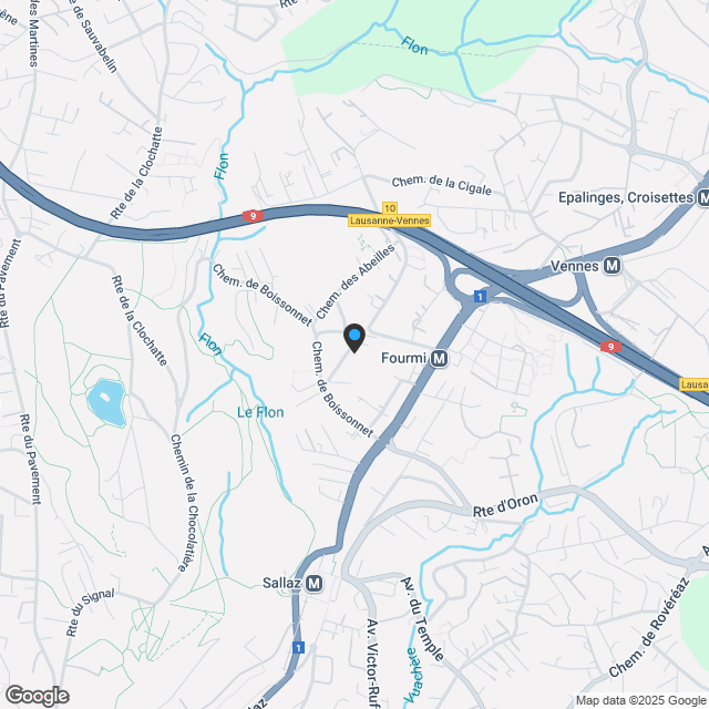 Wohnung mit 5.5 Zimmern in einem großen parkartigen Gelände - Karte
