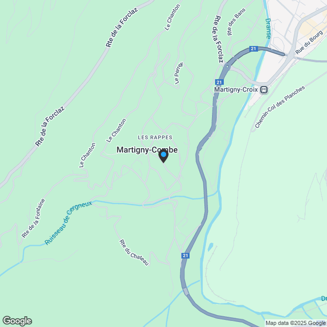 Martigny-Croix - Geräumige 5.5-Zimmer-Neubauwohnung mit Terrasse - Karte