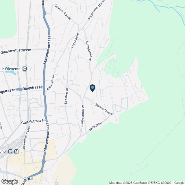 4-Zimmer-Neubau in Chur urban wohnen, naturnah geniessen - Karte