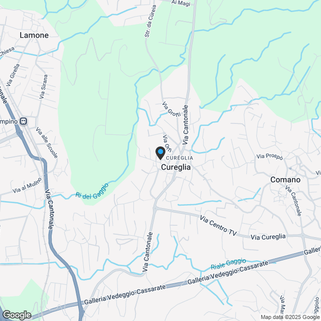 Nuova costruzione di tre case unifamiliari vicino a Lugano - Karte