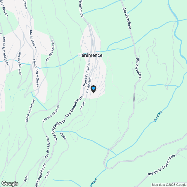 Grundstück in Hérémence - Karte