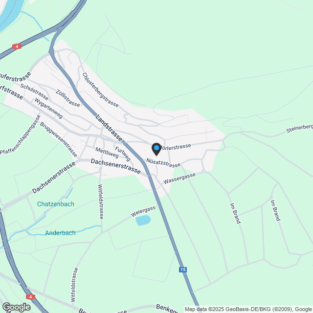 Einmalig schön ausgebaute 4.5-Zimmer-Gartenwohnung mit grossen Fenstern - Karte