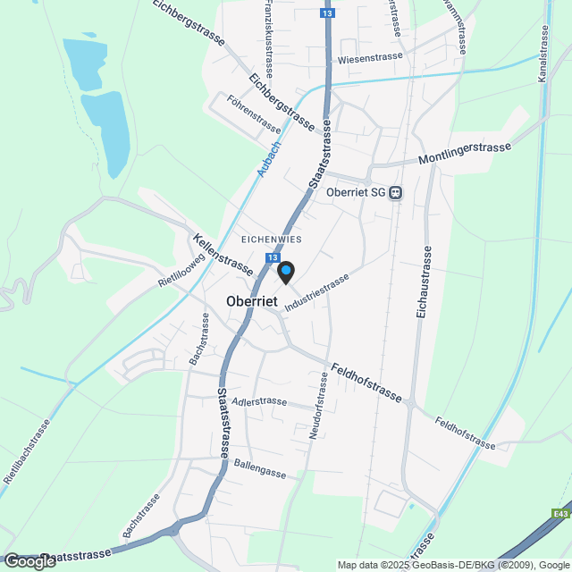 Grosszügige Gartenwohnung - der Wohntraum im Zentrum von Oberriet - Karte