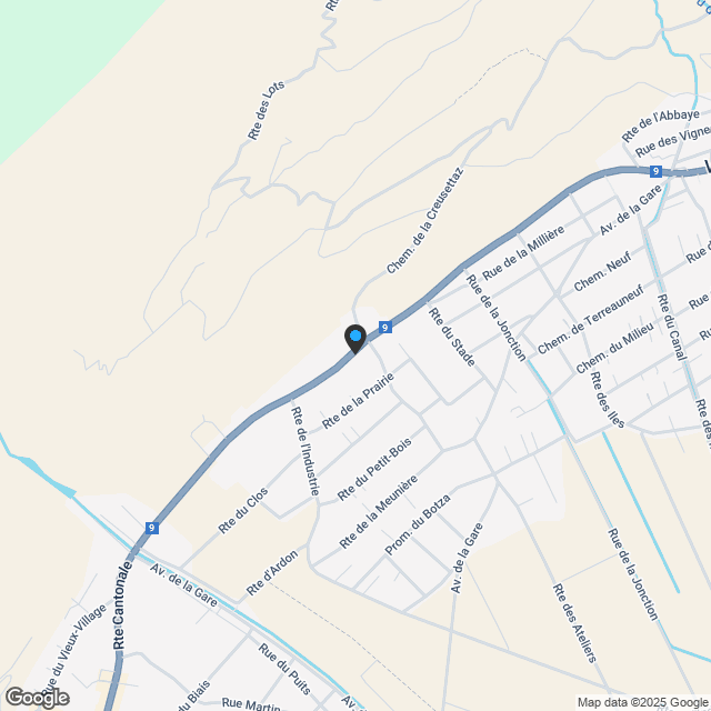 2.5-Zimmerwohnung in Vétroz - Karte