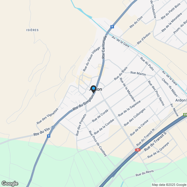3.5-Zimmerwohnung in Ardon - Karte