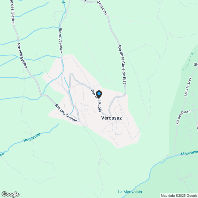 Magnifikes Chalet-Villa-Einfamilienhaus in Vérossaz - Karte