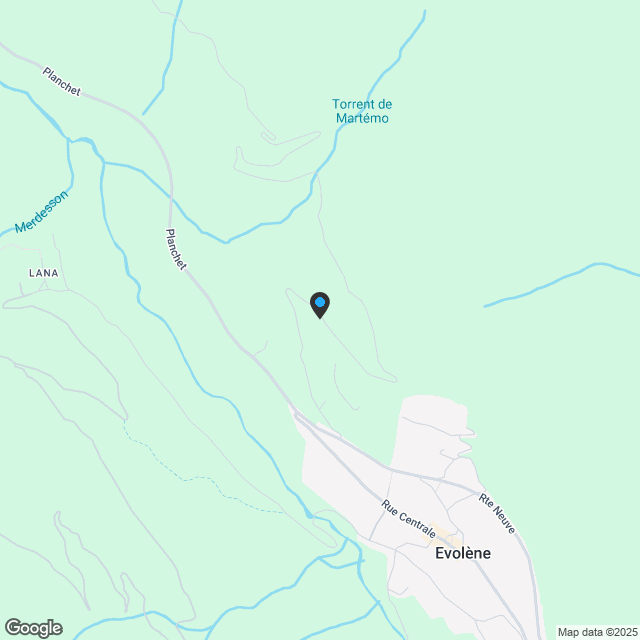 Chalet im Bau in Evolène - Karte