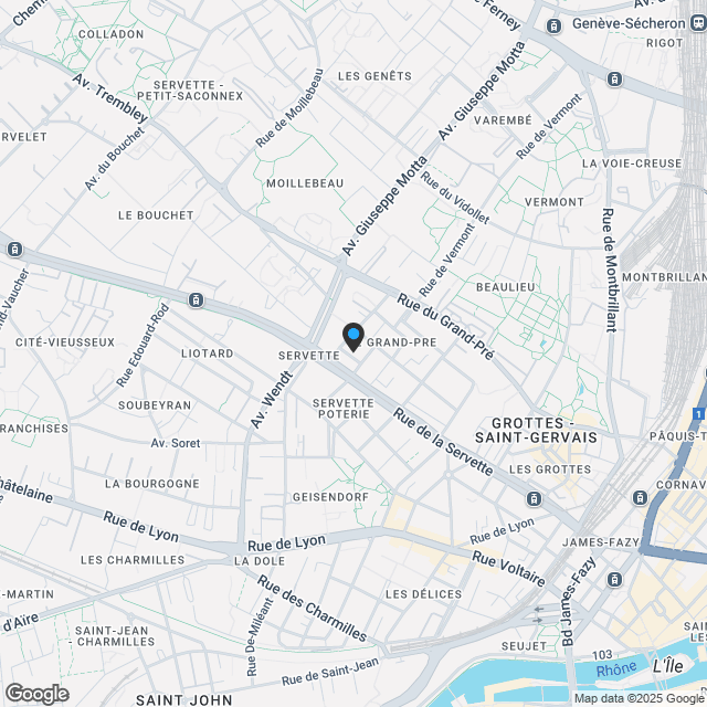 Zu Verkaufen Neuwertiges 2-Zimmer-Apartment 47 m² Innenstadt Genf - Karte