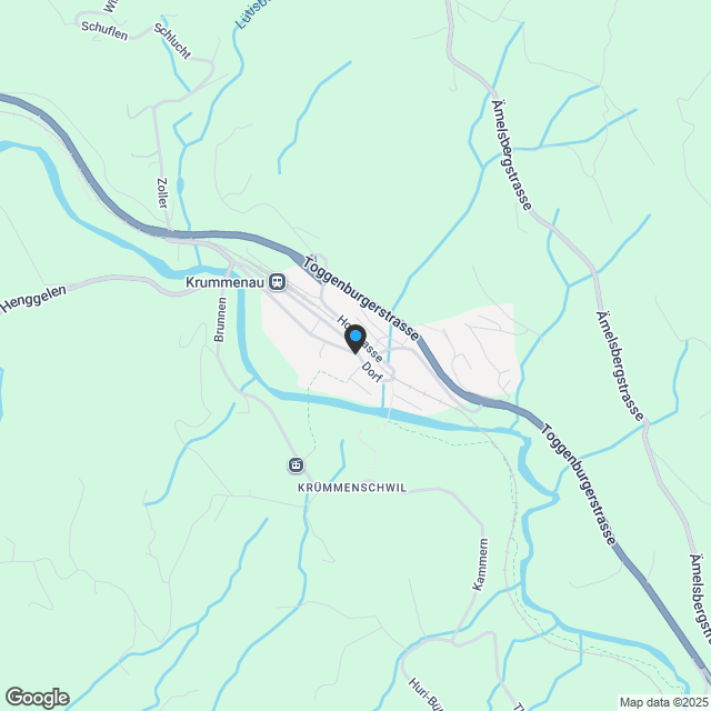 Grosszügige 3.5-Zimmer-Wohnung mit hohen Räumen und Bergblick - Leben zur Sonne Krummenau - Karte