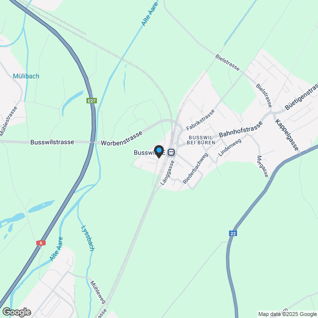 Attikawohnung in Busswil - Karte