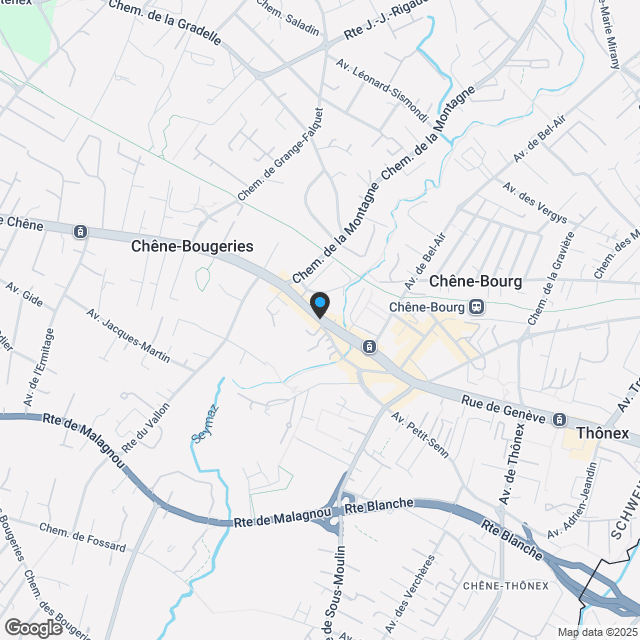 Rigaud 8, Chêne-Bougeries | 2 moderne Villen von hohem Rang - Karte