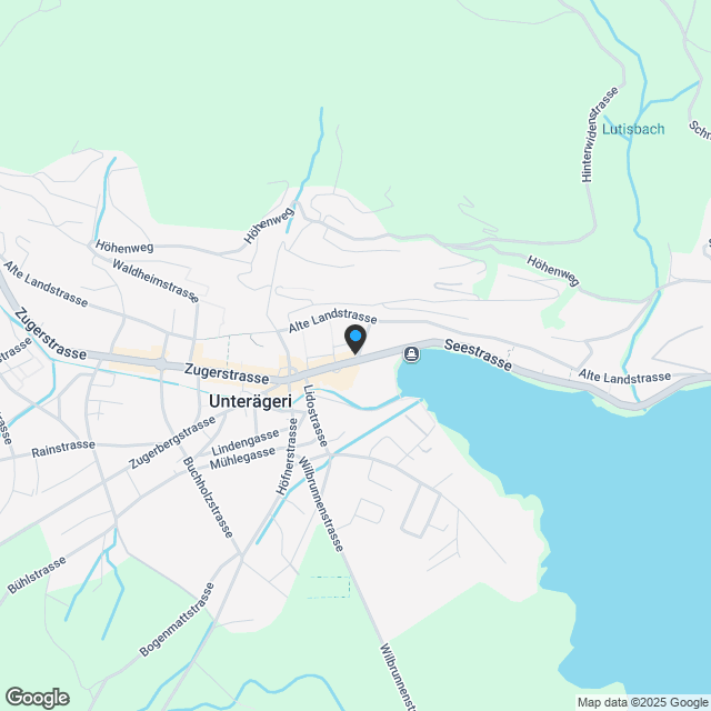 Projektankündigung "Five Senses" Unterägeri - Karte