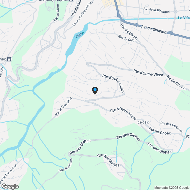 Einfamilienhaus 4.5 Zimmer in Choëx - Karte