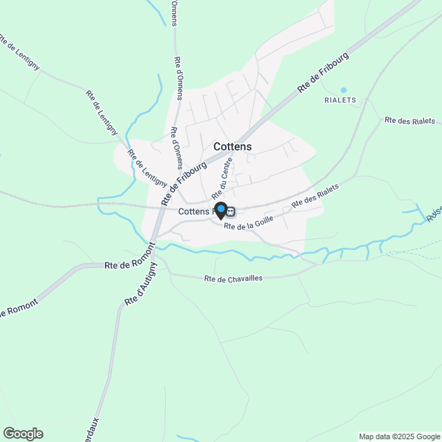 Neubauprojekt in Cottens - Karte