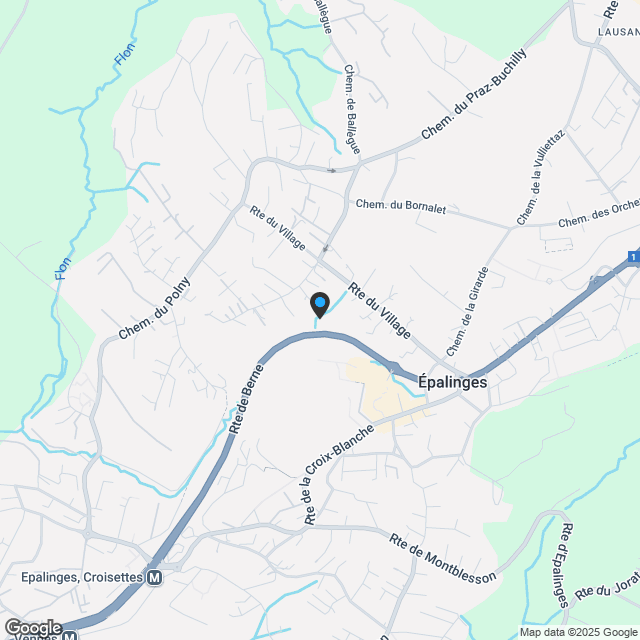 ATTIKAWOHNUNG NEUWERTIG IN 5 MINUTEN ENTFERNUNG VON EPALINGES - Karte