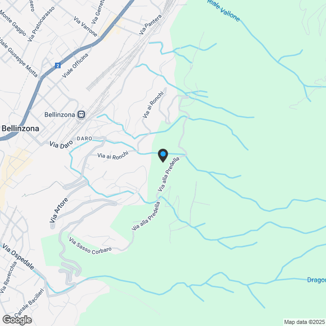 Modernes 2.5-Zimmer-Appartement in neuer Bauweise in Bellinzona - Karte