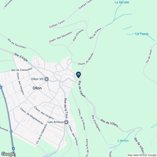 Projet neuf! Nouveaux logements au coeur d'Ollon - Karte