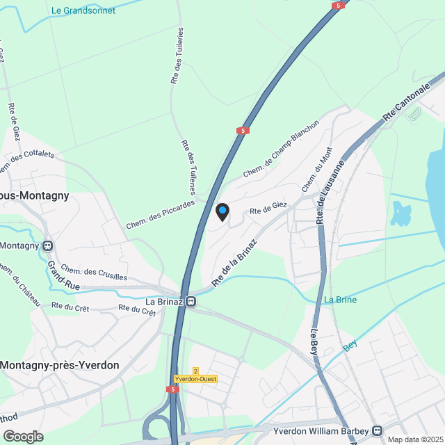 Großzügiges Loft von 94m² im Erdgeschoss in Grandson - Karte