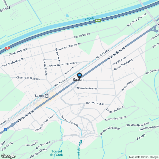 Charmantes 3,5 Zimmer neu mit großem Balkon von 14m2 in Saxon! - Karte