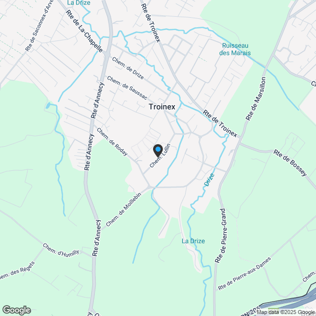 Alleinmakler – Hervorragende 5-Zimmer-Maisonette mit Garten in Troinex – Aktion CLOS DES HAIES (Los Nr. 5) - Karte