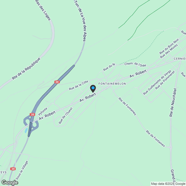 Moderne 4,5-Zimmer-Villa in Fontainemelon mit herrlicher Aussicht - Karte